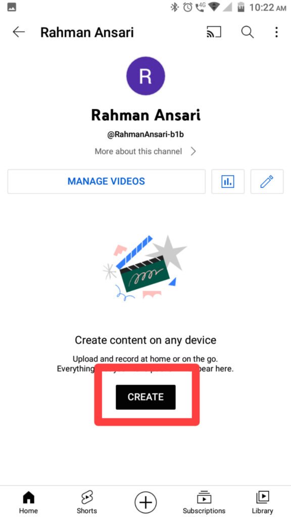 Upload video on youtube channel