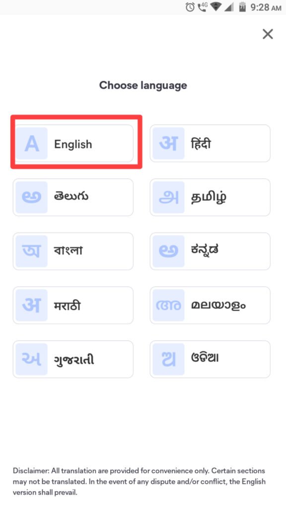 Select your language