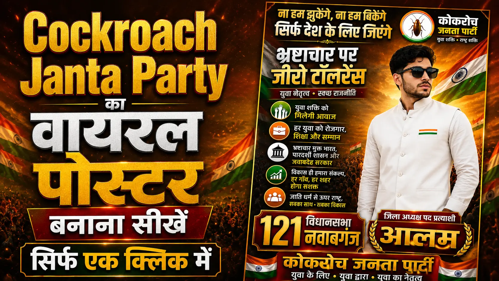Cockroach Janta Party Poster